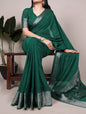 A saree that blends comfort with class, crafted from rich and fluid Chinon 🪷