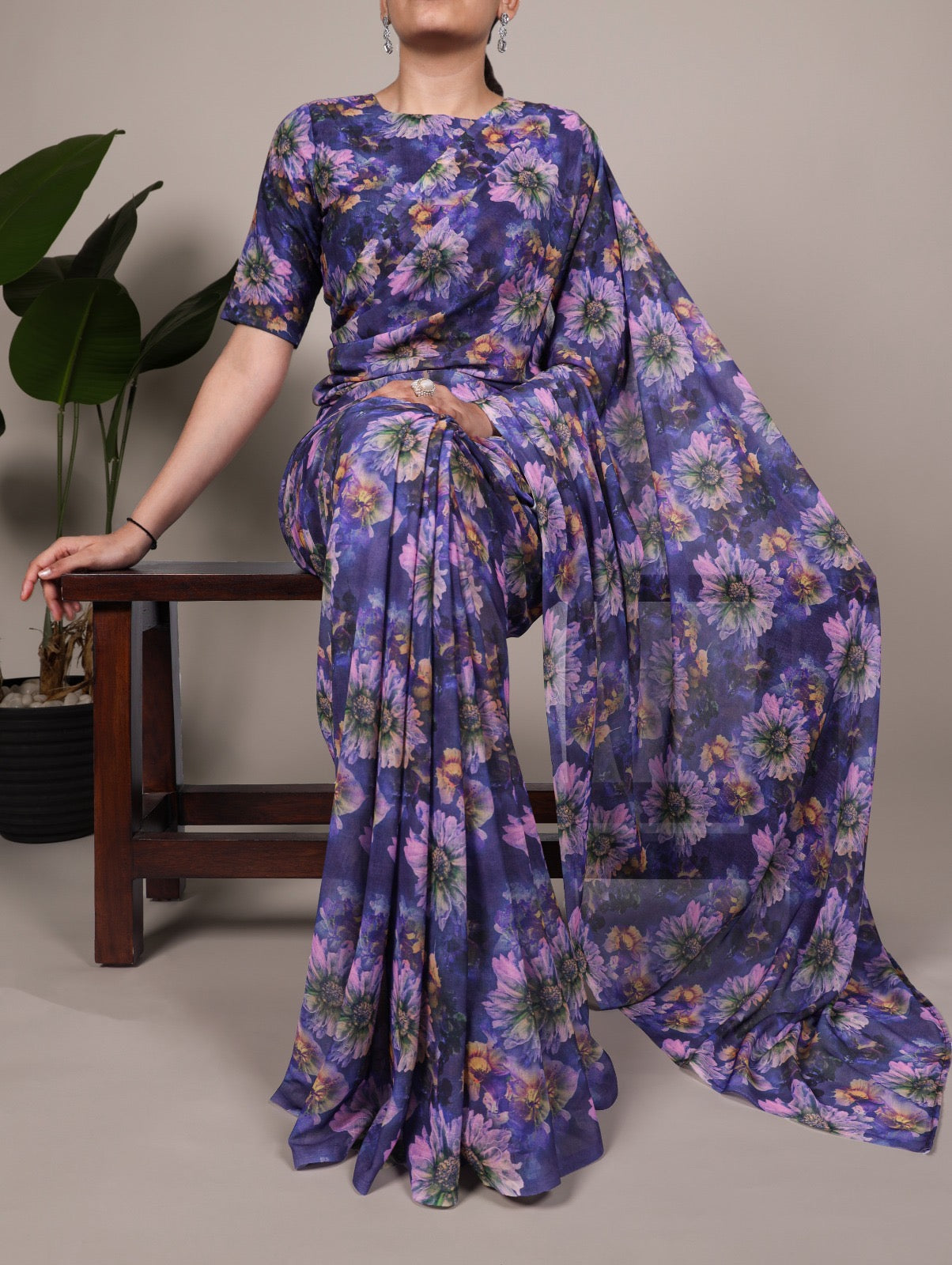 Breezy, beautiful, and bold — embrace the charm of floral prints on soft, weightless marble fabric.🍂