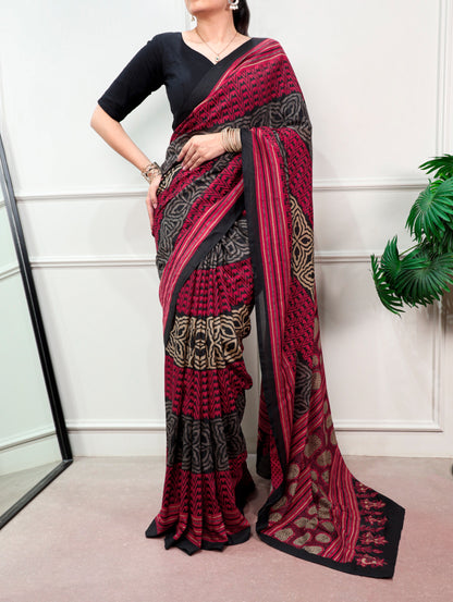 Ragini pure poly mul Cotton saree