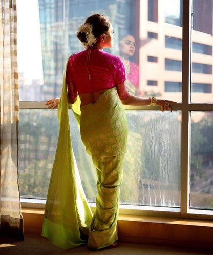 Elegant Banarasi Silk Saree for Wedding & Party Wear