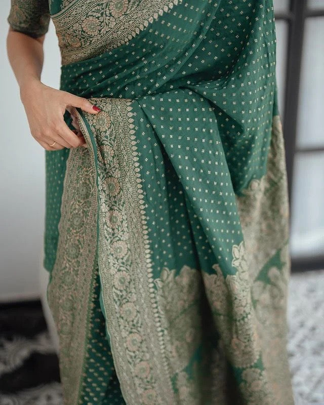 Jacquard Banarasi Silk Saree