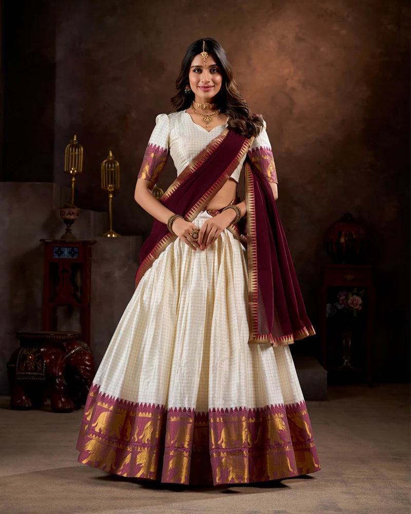 TRENDING CHEX HALF SAREE