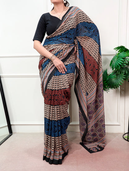Ragini pure poly mul Cotton saree