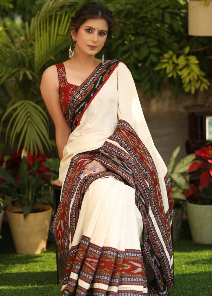 Cotton line saree