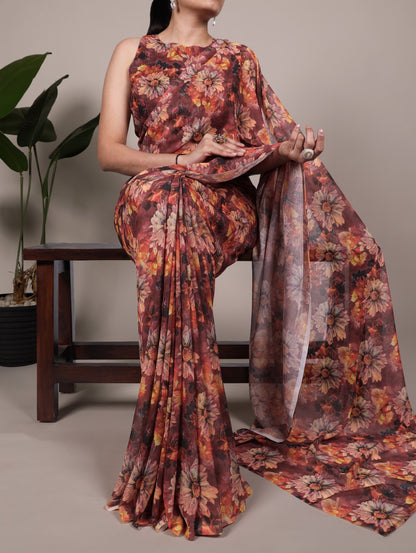 Breezy, beautiful, and bold — embrace the charm of floral prints on soft, weightless marble fabric.🍂