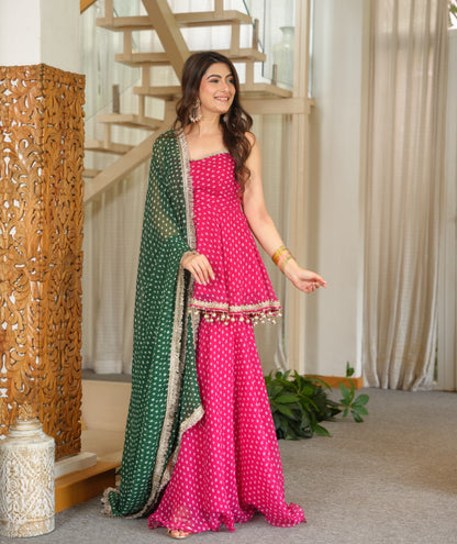 Designer Bandhej Salwar Suite for women's