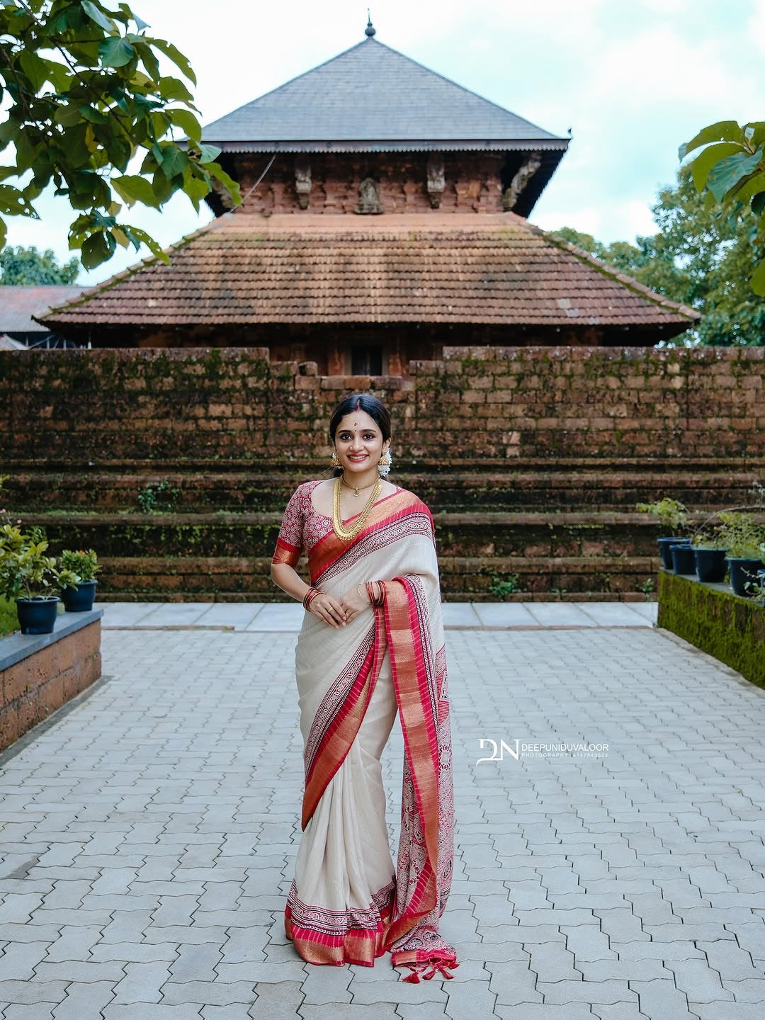 Marsh Mellow silk saree