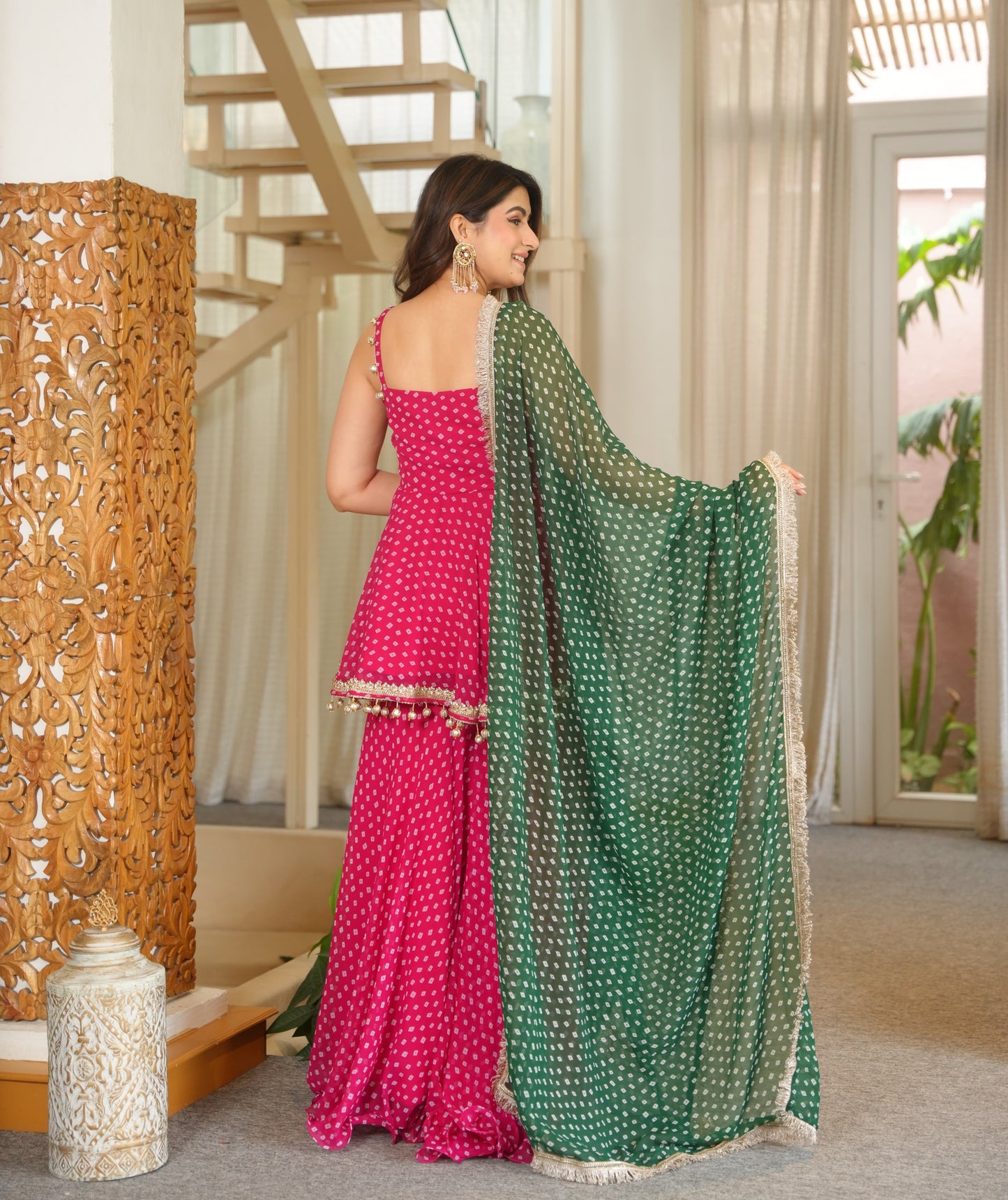 Designer Bandhej Salwar Suite for women's