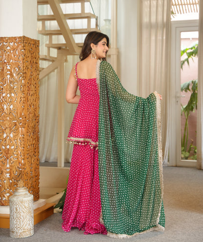 Designer Bandhej Salwar Suite for women's
