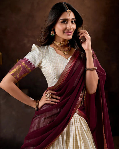 TRENDING CHEX HALF SAREE