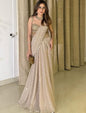 Real mirror work Lehenga saree