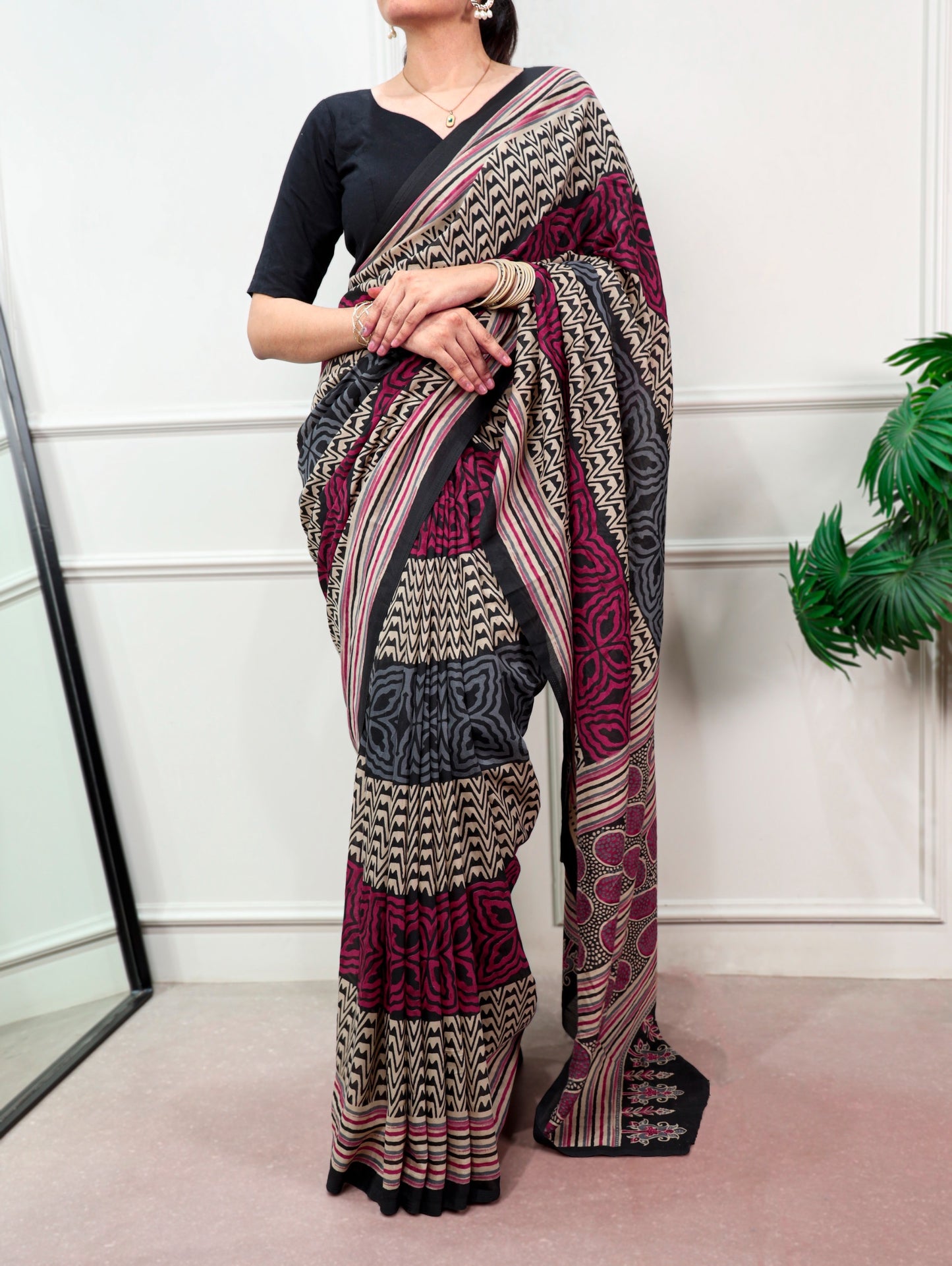 Ragini pure poly mul Cotton saree