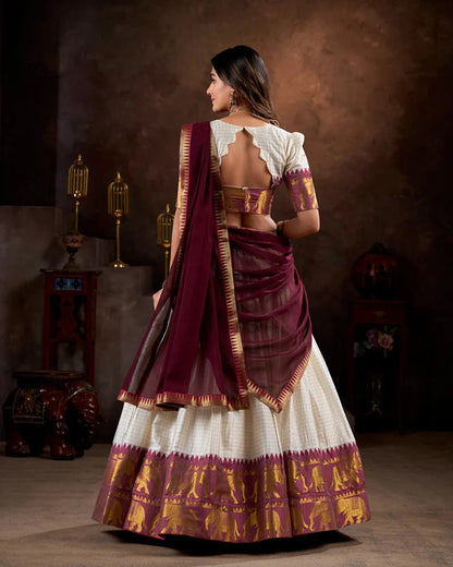 TRENDING CHEX HALF SAREE