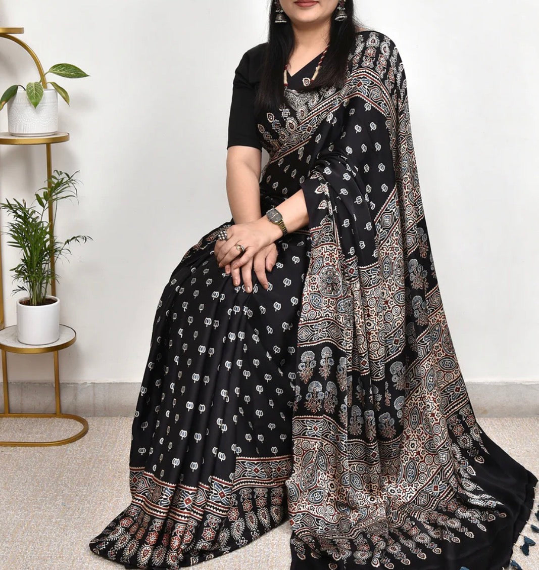 Timeless Beauty in Ajrakh Sarees