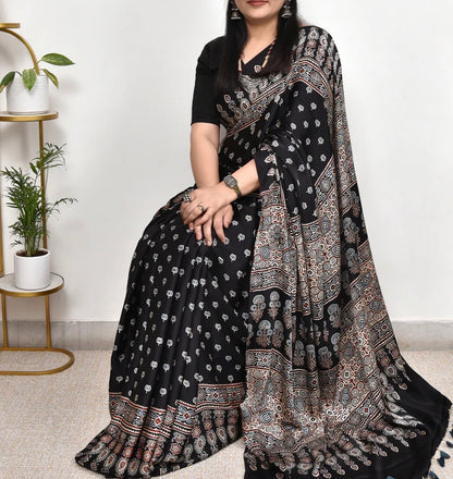 Timeless Beauty in Ajrakh Sarees