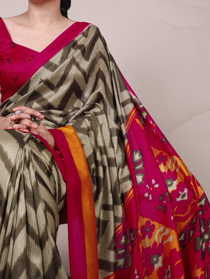Zigzag weaves, tasar silk, and a drape that makes every moment elegant 🪸