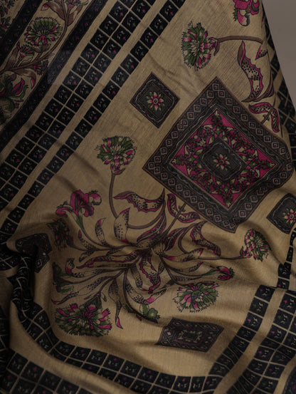 Where tradition meets comfort—this Chanderi cotton saree is all about lightweight luxury and lasting style ✨🍁