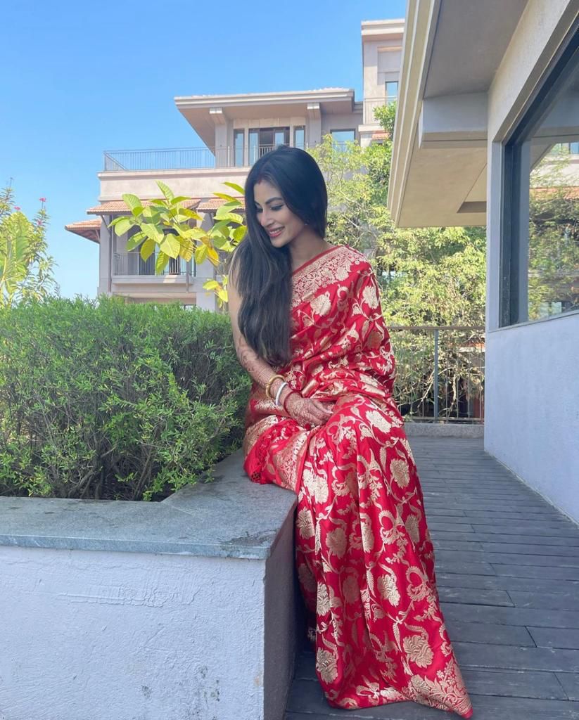 Mouni Roy fame Luxury Banarasi Sarees at Unbeatable Prices 😍