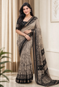 Red And Cream Cotton Silk Saree For Women