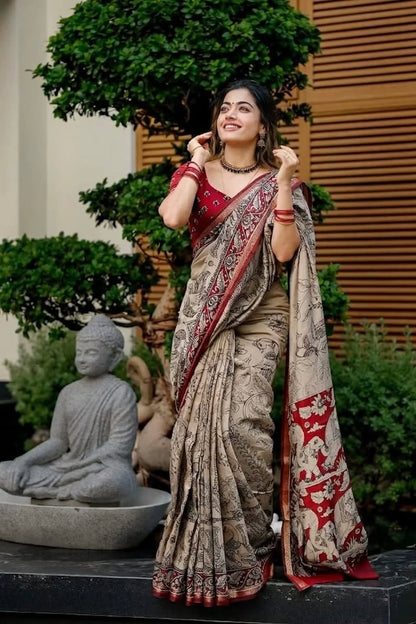 Heavy marshmallow blooming Designer Saree