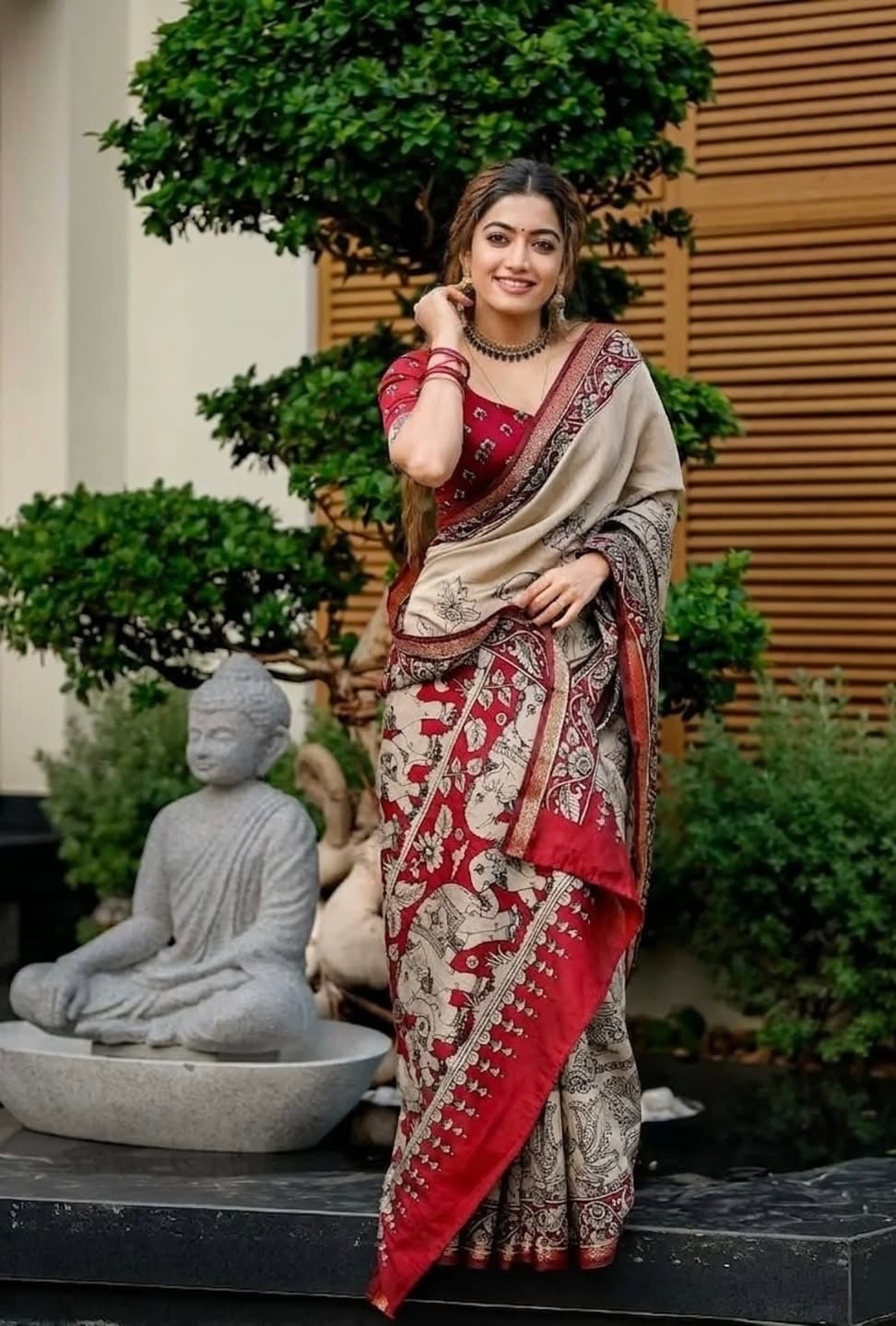 Heavy marshmallow blooming Designer Saree