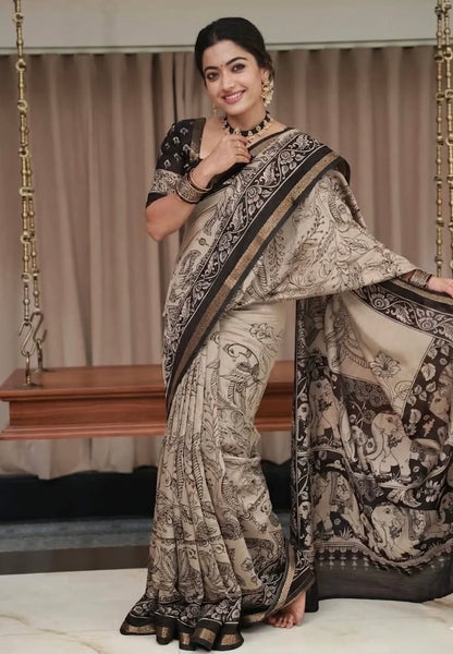 Heavy marshmallow blooming Designer Saree