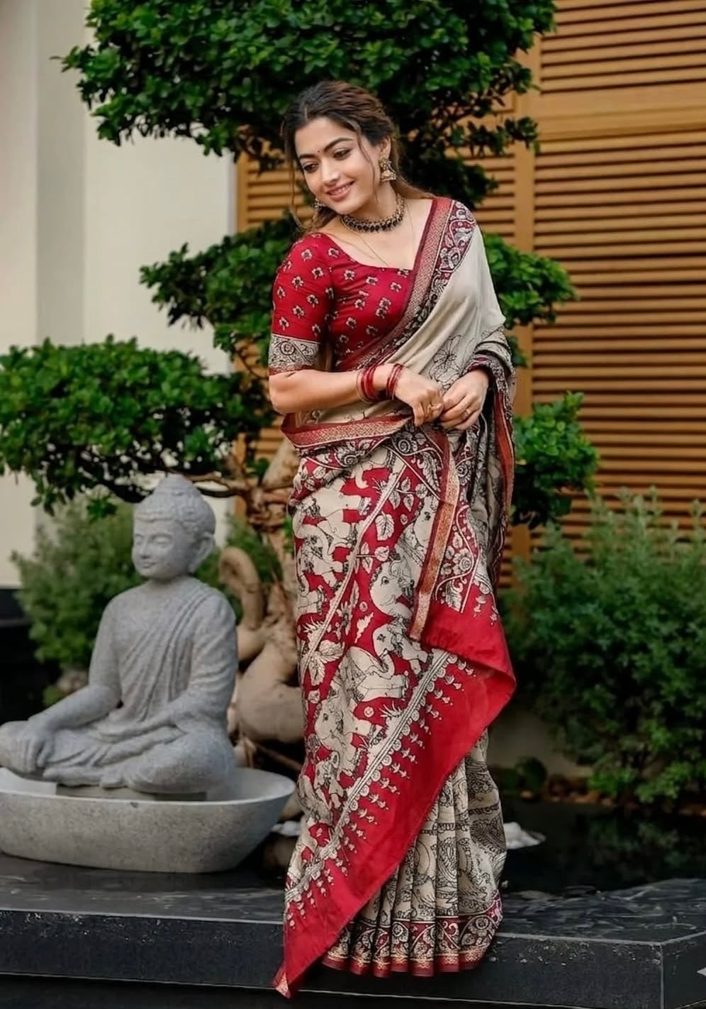 Heavy marshmallow blooming Designer Saree