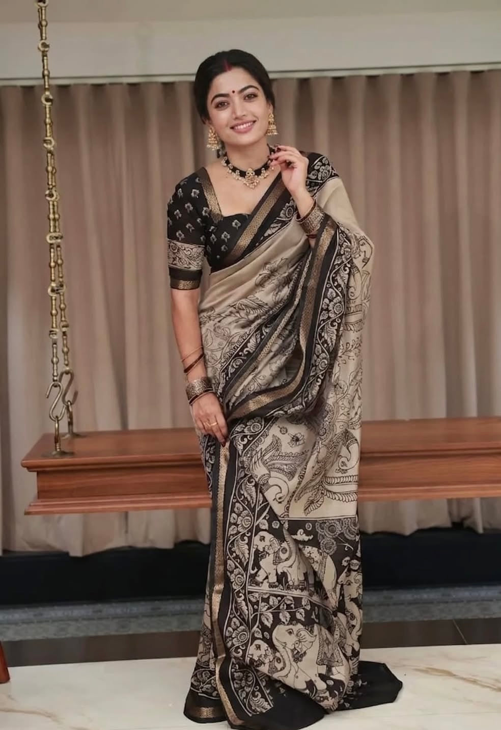 Heavy marshmallow blooming Designer Saree