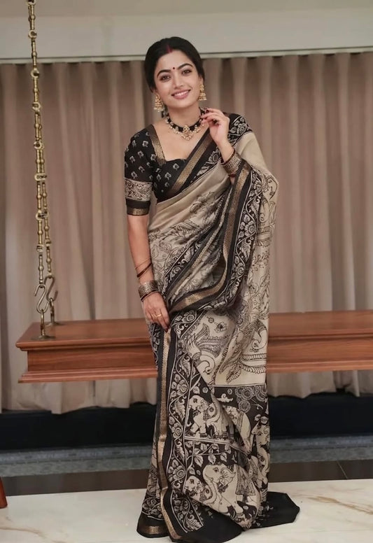 Heavy marshmallow blooming Designer Saree
