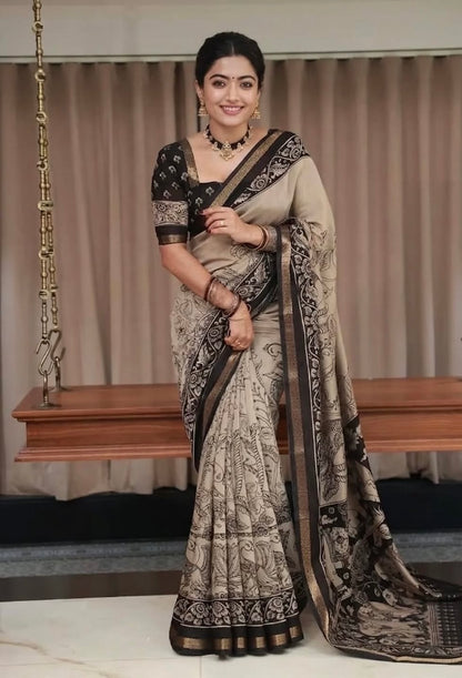 Heavy marshmallow blooming Designer Saree