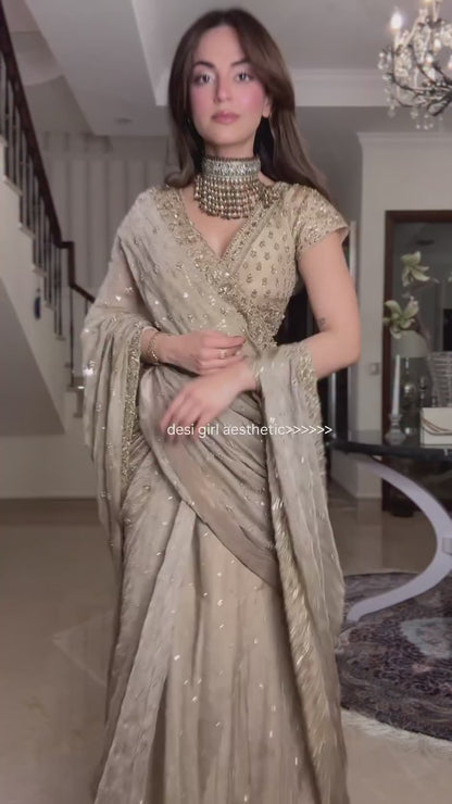 Diya Lehenga saree